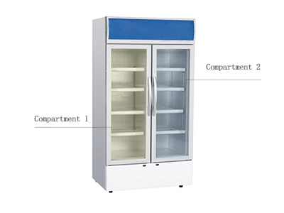 Zoning of medical refrigerators